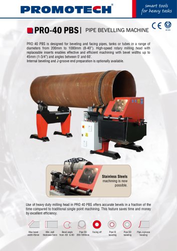 PRO-40_PBS Stationary Pipe Bevelling Machine