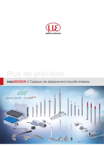Capteurs de déplacement inductifs linéaires // induSENSOR