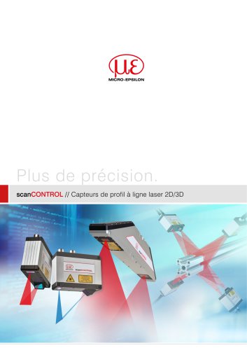 Capteurs de profil à ligne laser 2D/3D // scanCONTROL