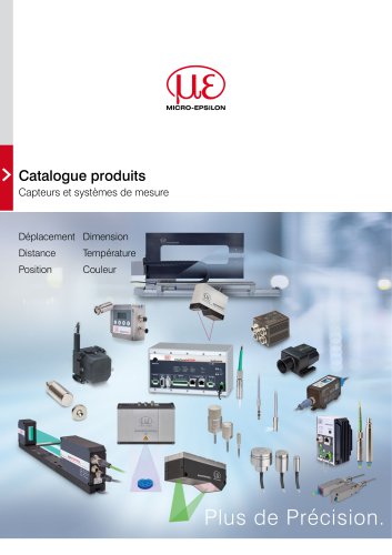 Catalogue Produits // Capteurs et systèmes de mesure