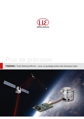 Fast Steering Mirrors – pour un guidage précis des faisceaux laser // FSM3000