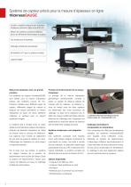 Système de capteur pour la mesure d’épaisseur en ligne // thicknessGAUGE-2