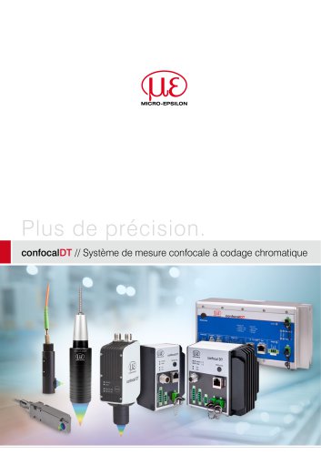 Système de mesure confocale à codage chromatique // confocalDT