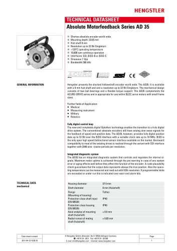 Absolute Motorfeedback Series AD 35