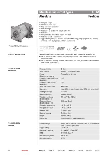 Stainless Industrial types AC 61