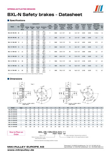 BXL-N datasheet