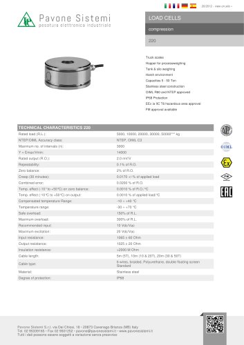 220, load cells compression