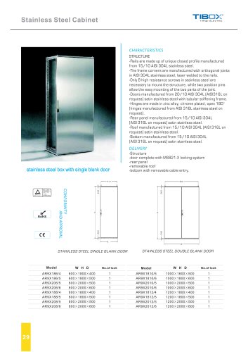 TIBOX, stainless steel enclosure, STX2 315, INDUSTRY