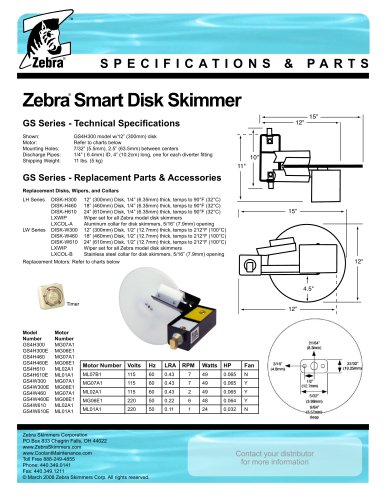 Disk Skimmer - specifications