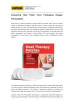 Assessing Heat Patch Inner Packaging Oxygen Permeability