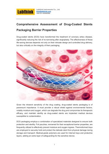 Comprehensive Assessment of Drug-Coated Stents Packaging Barrier Properties