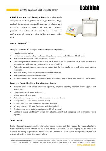 Nutri Bag Leak Tester Machine