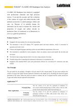 rugged O2 headspace analyzer for coffee packages