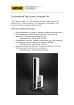 Tensile strength and elongation testing for flexible composites - 1