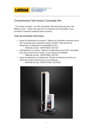 Tensile strength and elongation testing for flexible composites