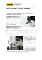 Tests essentiels pour les dispositifs médicaux : force de rupture, résistance à la perforation et performances de glissement - 1