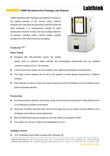 Vial leak test | Non-Destructive CCIT Solutions