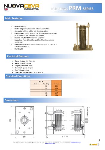 PRM type slip rings