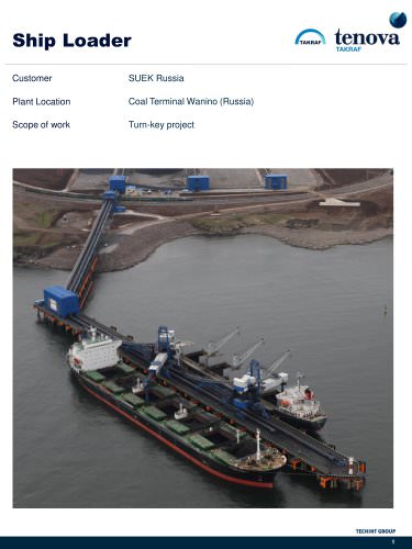 Ship Loader Coal Terminal Wanino (Russia)