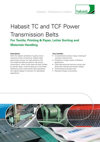 TC and TCF Power Transmission Belts