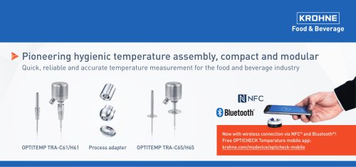 Pioneering hygienic temperature assembly, compact and modular
