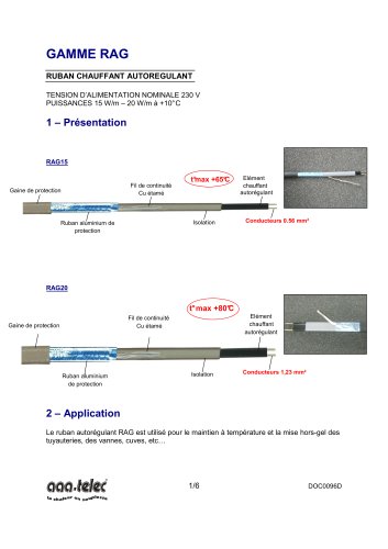 RUBAN CHAUFFANT AUTOREGULANT