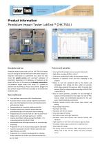 Charpy testing pendulum impact tester LabTest CHK 750J-I