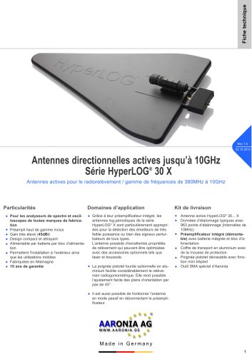 Antenne directionnelle active HyperLOG3080X