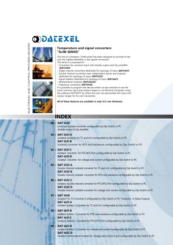 Datexel CATALOGO SLIM SERIES_ING