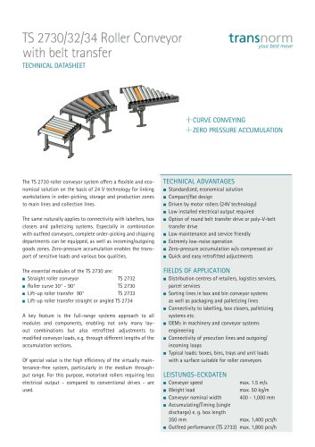 Roller Conveyor TS 2730/32/34