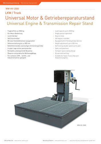 ww-HV-2500 Heavy Vehicle Engine Repair Stand