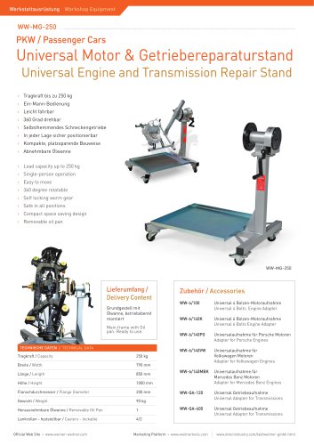 ww-MG-250 Engine Repair Stand