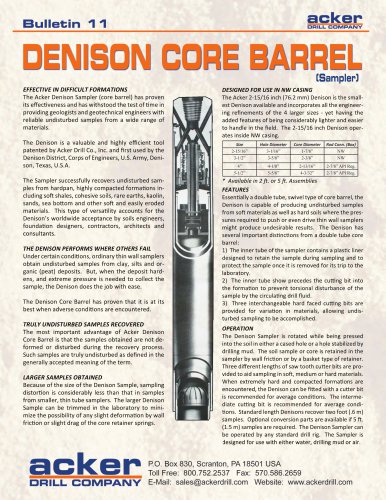 Denison Core Barrel