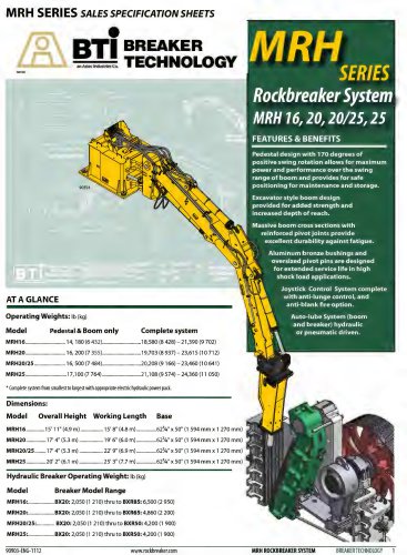 MRH Rockbreaker Systems