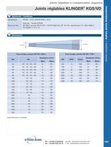 Joints réglables KLINGER® KGS/VD - 2