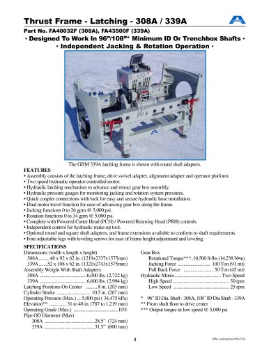 308A/339A Jacking Frame