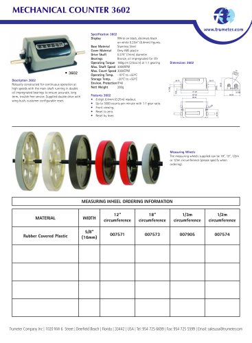 MECHANICAL COUNTER 3602