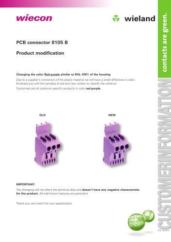 PCB connector 8105 B