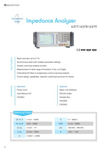 Impedance Analyzer_6377/6378/6379