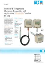 Humidity and Temperature transmitter with replaceable Humi-Chip module - H1 Series