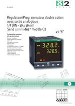 Régulateur/Programmateur double action avec sortie analogique 1/4 DIN - 96 x 96 mm