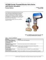 VG7000 Female Threaded Bronze Valve Series with Electric Actuators