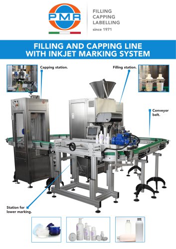 FILLING & CAPPING LINE WITH INKJET MARKING SYSTEM