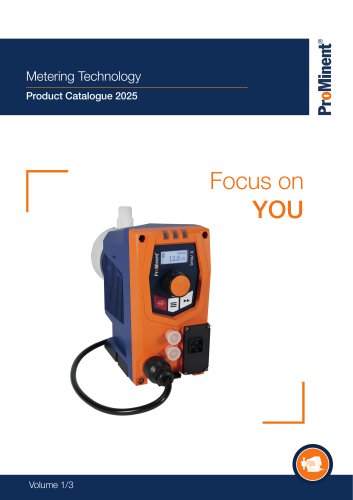 ProMinent Product Catalogue 2025 - Volume 1: Metering Technology