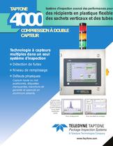 Taptone 4000 - Système d'inspection avancé des performances pour des récipients en plastique flexible des sachets verticaux et des tubes - 1