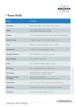 Tracer III-SD Specification sheet