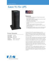 Eaton 9170+ UPS Brochure