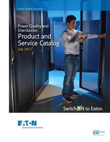 Power Quality and Distribution  Product and  Service Catalog