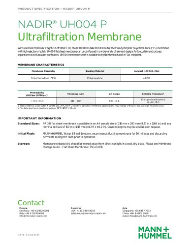 Ultrafiltration Membrane