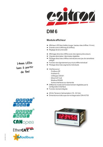 Display module DM 6